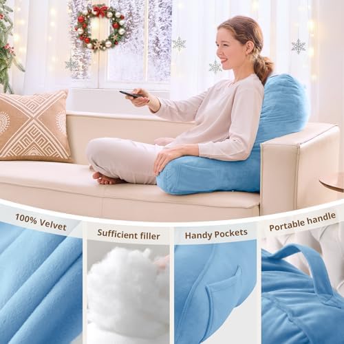 Sasttie Reading Pillow for Bed, Back Pillow for Sitting Up - Image 5