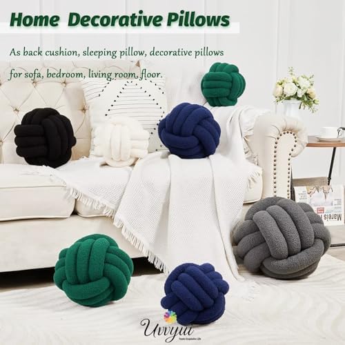 Uvvyui Knot Pillow Ball, Soft Home Decorative Pillows, Round Throw Pillow - Image 5