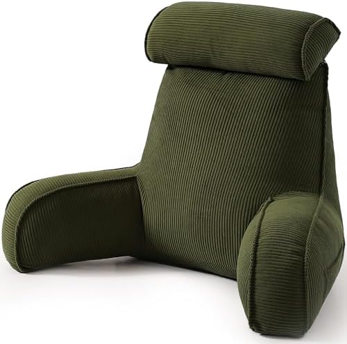 Corduroy Reading Pillow, Backrest Pillow by Ailuteie