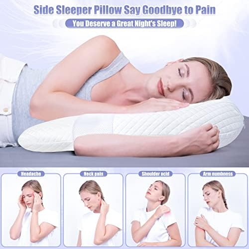 SAHEYER Side Sleeper Pillows for Adults, U Shaped Body Pillow for Pain Relief - Image 3