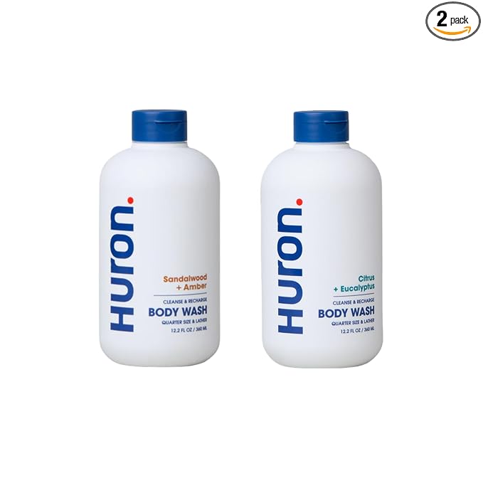 Huron Body Wash for Men and Women, Hydrating Daily Cleanser by Huron
