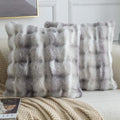 MADIZZ Pack of 2 Thick Plush Faux Wool Throw Pillow Covers Soft Boho Throw by Madizz
