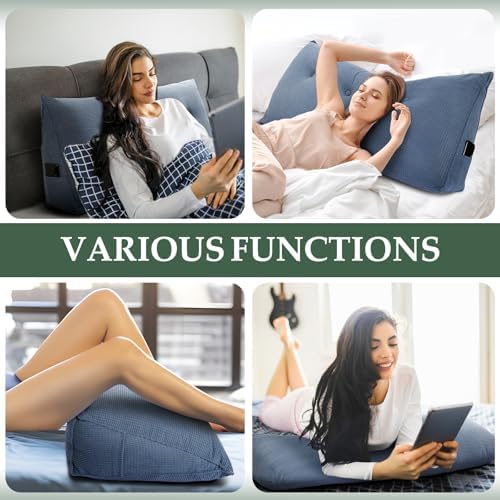 Headboard Pillow Twin, Wall Backrest Wedge Pillow Headboard - Image 5