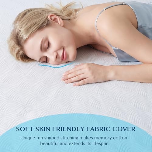 MASVIS 3 Inch Memory Foam Mattress Topper California King Size, Ventilated Gel - Image 5