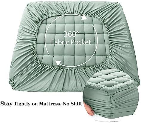 EASELAND Twin XL Mattress Pad Cotton Pillow Top Mattress Topper - Image 4