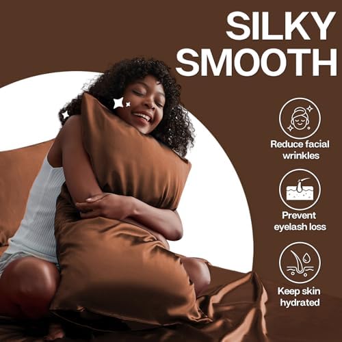MR&HM Satin Pillowcase 2 Pack, Standard Size 20"x26" - Image 3