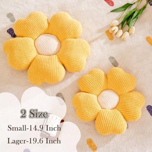 Kcvvcr Flower Throw Pillow, Cute Flower Shaped Pillow Decorative Throw Pillow - Image 2