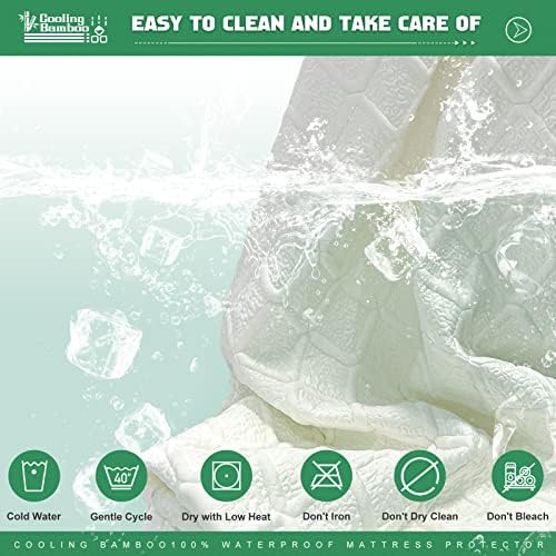 UNILIBRA Full Size Waterproof Mattress Protector, 3D Air Rayon Made from Bamboo - Image 6