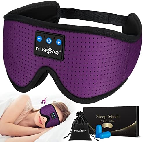 MUSICOZY 3D Sleep Headphones Bluetooth 5.4 Breathable Sleep Eye Mask by MUSICOZY
