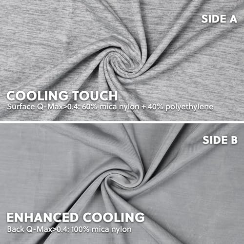 HOMFINE Cooling Pillowcases for Hot Sleepers Standard Set of 2 - Image 2