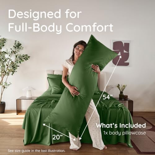 Bambaw 20x54 Body Pillow Case Cooling – 100% Viscose Derived from Bamboo - Image 2