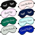 Geyoga 8 Pack Silk Funny Sleep Masks by Geyoga