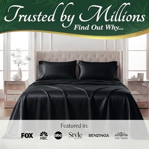 DECOLURE 100% Viscose Derived from Bamboo Sheets Full Size, Luxury 6 Pc Set - Image 5