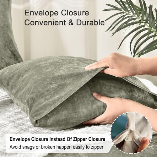 PHF Truly Velvet Pillowcases King Size 20" x 36", No Insert - Image 4