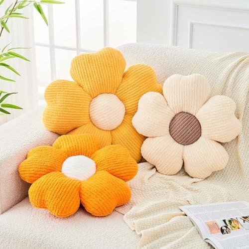 Kcvvcr Flower Throw Pillow, Cute Flower Shaped Pillow Decorative Throw Pillow - Image 3