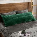 PHF Truly Velvet Body Pillowcase 20" x 54", Emerald Green, No Insert by PHF