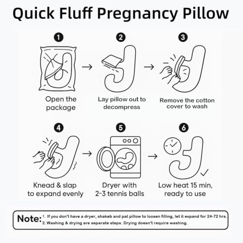 Pregnancy Pillow for Sleeping, Maternity Pillow Support for Back - Image 3
