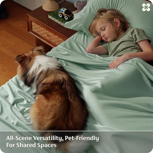 Bedsure PureWoven 100% Rayon Derived from Bamboo, Queen Sheets, 4 Pieces - Image 6