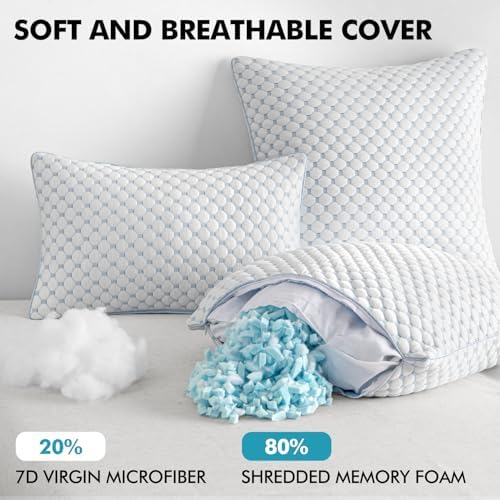 MIULEE 12x20 Decorative Pillow Inserts Set of 2 Memory Foam Filling - Image 2