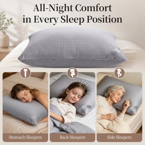 Bed Pillows for Sleeping King Size Set of 4, Luxury Hotel Quality Cooling - Image 6