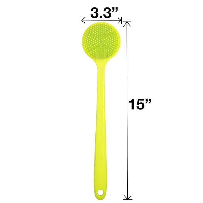 DNC Silicone Back Scrubber for Shower Soft Bath Body Brush - Image 4