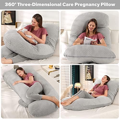Elover U Shaped Pregnancy Pillow, Full Body Maternity Support - Image 2