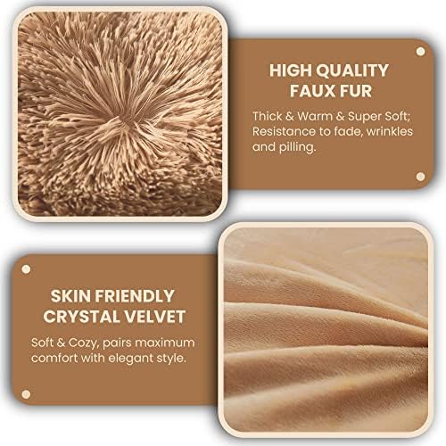 MEGO Luxury Fluffy Faux Fur Body Pillow Cover 20x54 - Image 6