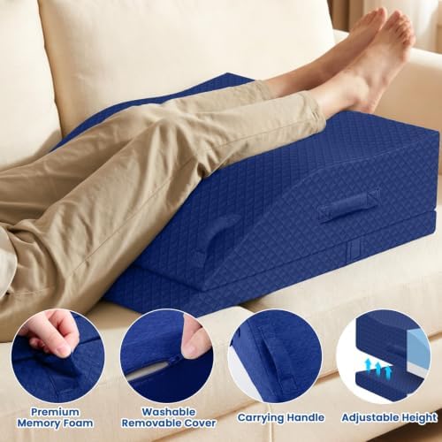 Elevation Pillows for Leg After Surgery, Adjustable Wedge Pillow - Image 4