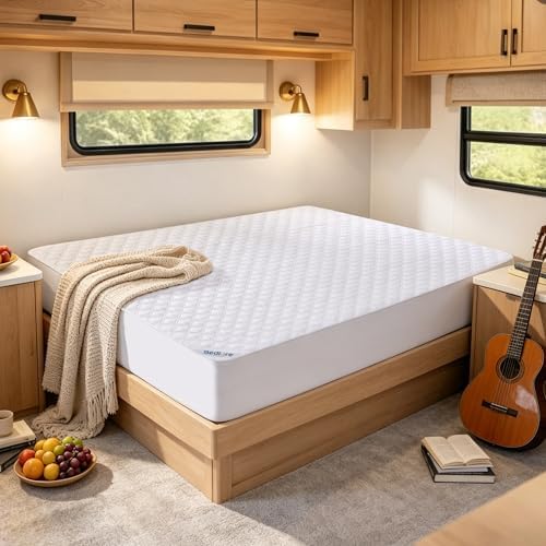 BEDLORE Waterproof RV Queen Size Mattress Protector, Deep Pocket Fit by Bedlore