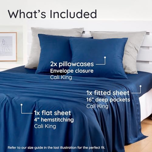 Bambaw California King Sheet Set 4pcs – 100% Viscose Derived from Bamboo Sheets - Image 2