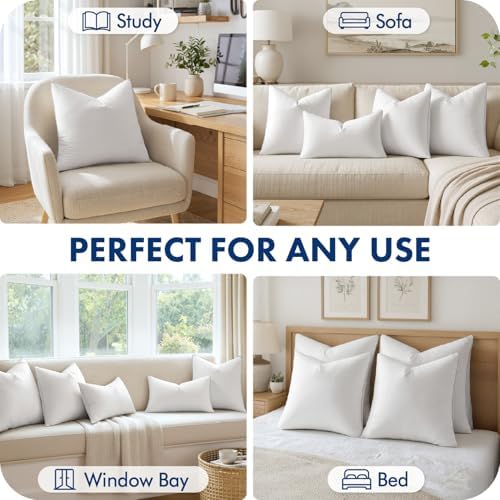 MIULEE 16x16 Inch Pillow Inserts Pack of 2 - Image 4