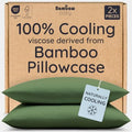 Bambaw 100% Viscose Derived from Bamboo Pillowcases Standard Size – Set of 2 by Bambaw