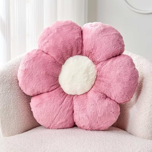Kcvvcr Dusty Rose Flower Shaped Throw Pillow by Kcvvcr