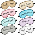 Geyoga 8 Pack Silk Funny Sleep Masks by Geyoga