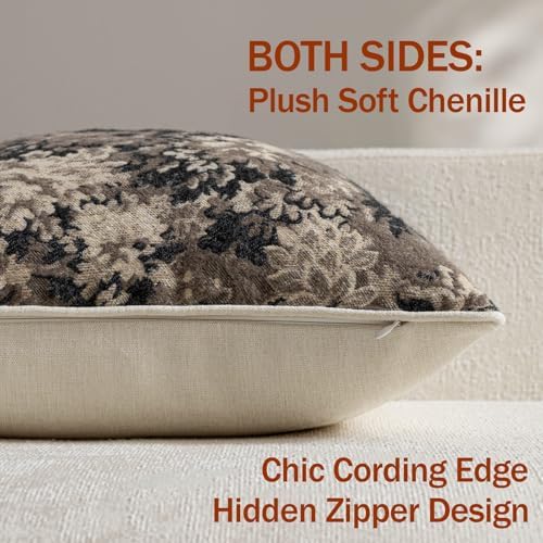 DEZENE Pack of 1 Vintage Floral Lumbar Pillow Covers 12x20 Boho Farmhouse - Image 3