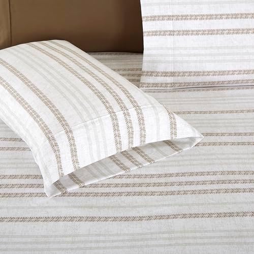 Elegant Comfort 6-Piece Sheet Set Deep Pocket Stripe, Traci Linen - Image 5