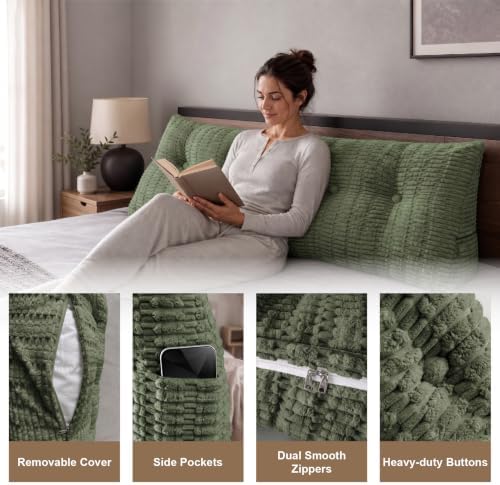 Headboard Pillow King, Triangle Pillows - Image 6
