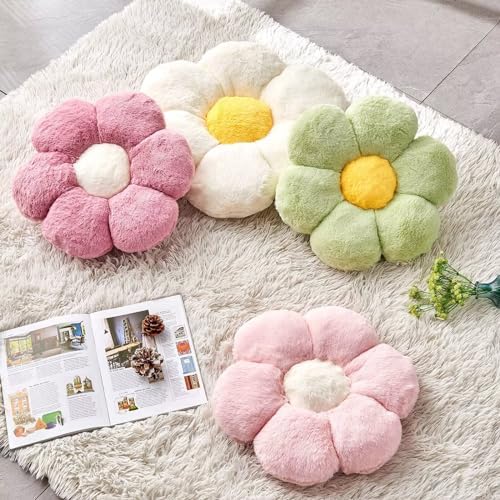 Kcvvcr Green Flower Shaped Throw Pillow - Image 3