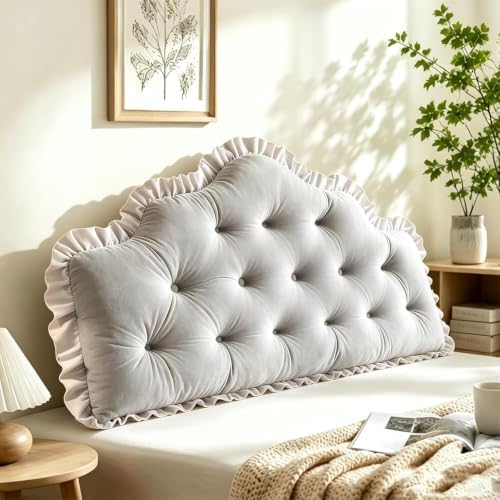 College Dorm Bed Bolster Pillow Long Reading Rectangular Headboard Pillow by Unknown