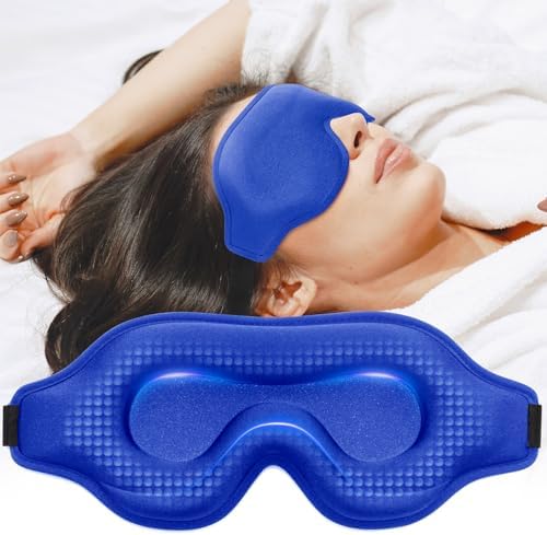 3D Blackout Weighted Eye Mask for Sleep, Eye Cover for Men Women by AlbatrossHealthNewEngland