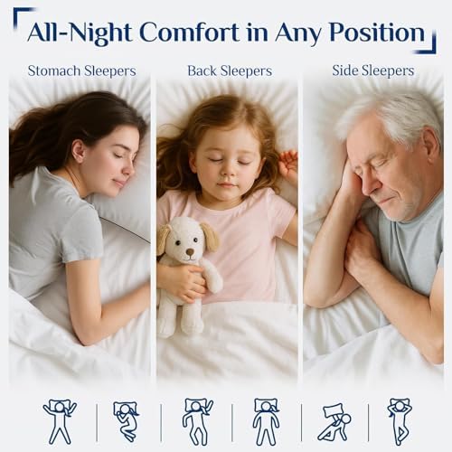 JOLLYVOGUE Soft King Pillows 2 Pack, Cooling and Firm Pillows - Image 6