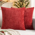 MIULEE Decorative Couch Throw Pillow Covers 20x20 Inch Christmas Red 2 Pack by MIULEE