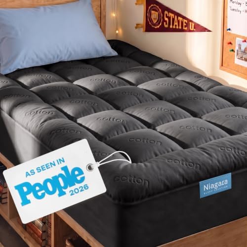Niagara Sleep Solution 100% Cotton Top Twin XL Mattress Pad, Pillow Top by NiagaraSleepSolution