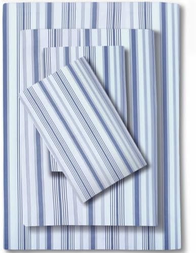 Feather & Stitch 100% Cotton Sateen 500 TC Split King Size Bed Sheet Set by FEATHERSTITCHNEWYORK