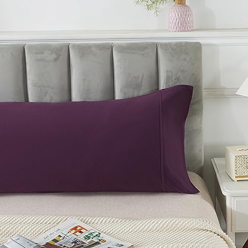 H HOUSEHOLD 100% Jersey Knit Cotton Body Size Pillowcases Set of 1, Super Soft - Image 3