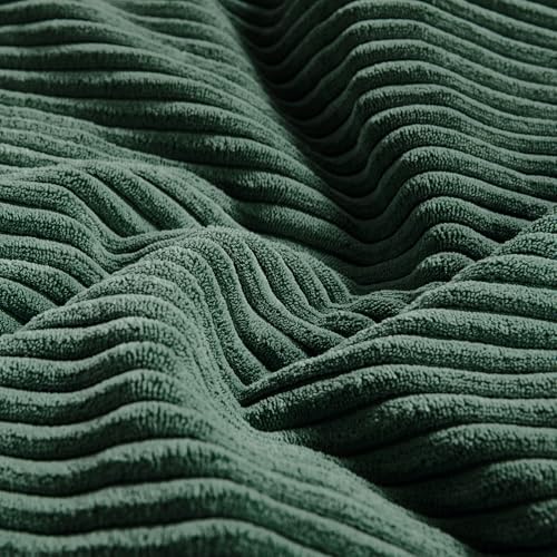 Fancy Homi Set of 2 Dark Green Lumbar Decorative Throw Pillow Covers 12x20 Inch - Image 5