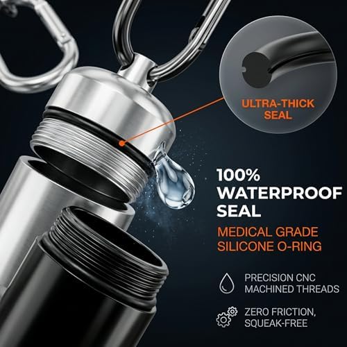 4 Pack Waterproof Metal Earplug Case - Image 2
