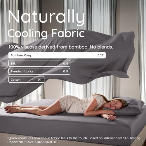 Bambaw 100% Viscose Derived from Bamboo Body Pillow Case 20x54 – Cooling - Image 6