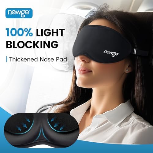 NEWGO 3D Cooling Eye Mask, Weighted Eye Mask - Image 6