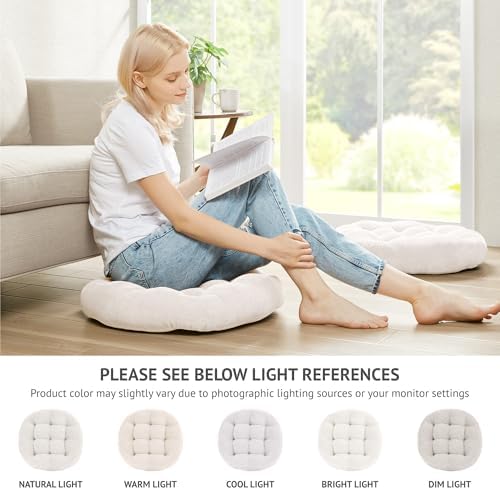 Meditation Cushions Set of 2, Large Floor Pillow - Image 3